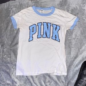 pink short sleeve shirt